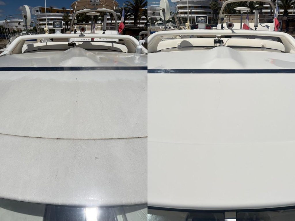 NETTOYAGE D'UN BAVARIA 33 AU CAP D'AGDE