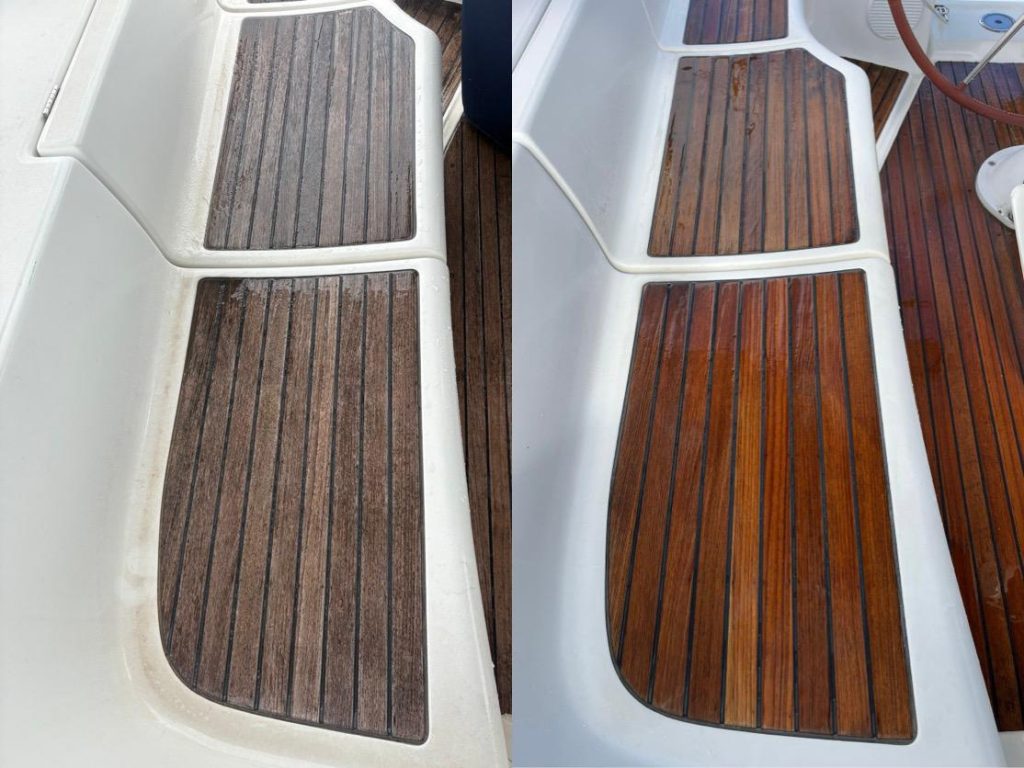 RÉNOVATION DU TECK SUR VOTRE BATEAU