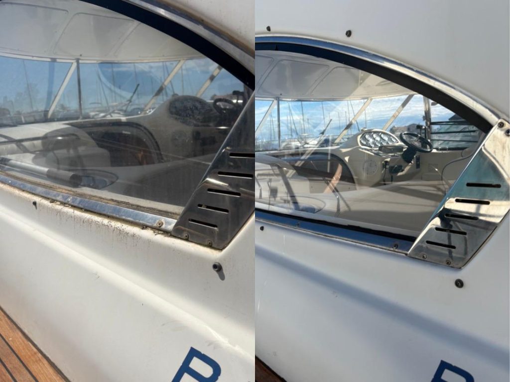 NETTOYAGE D'UN BAVARIA 33 AU CAP D'AGDE