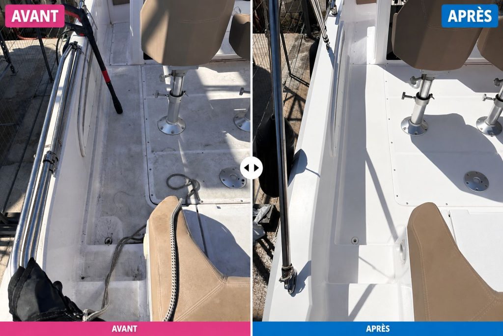 NETTOYAGE D'UN RANIERI VOYAGER À SÈTE