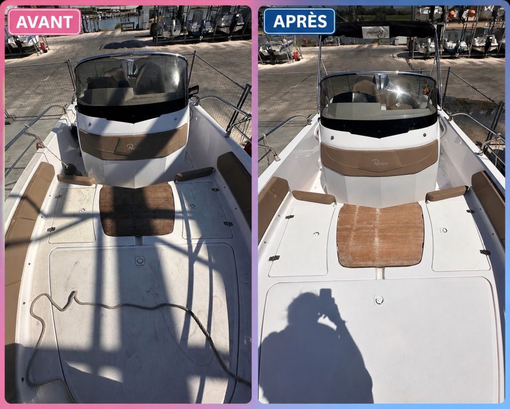 NETTOYAGE D'UN RANIERI VOYAGER À SÈTE